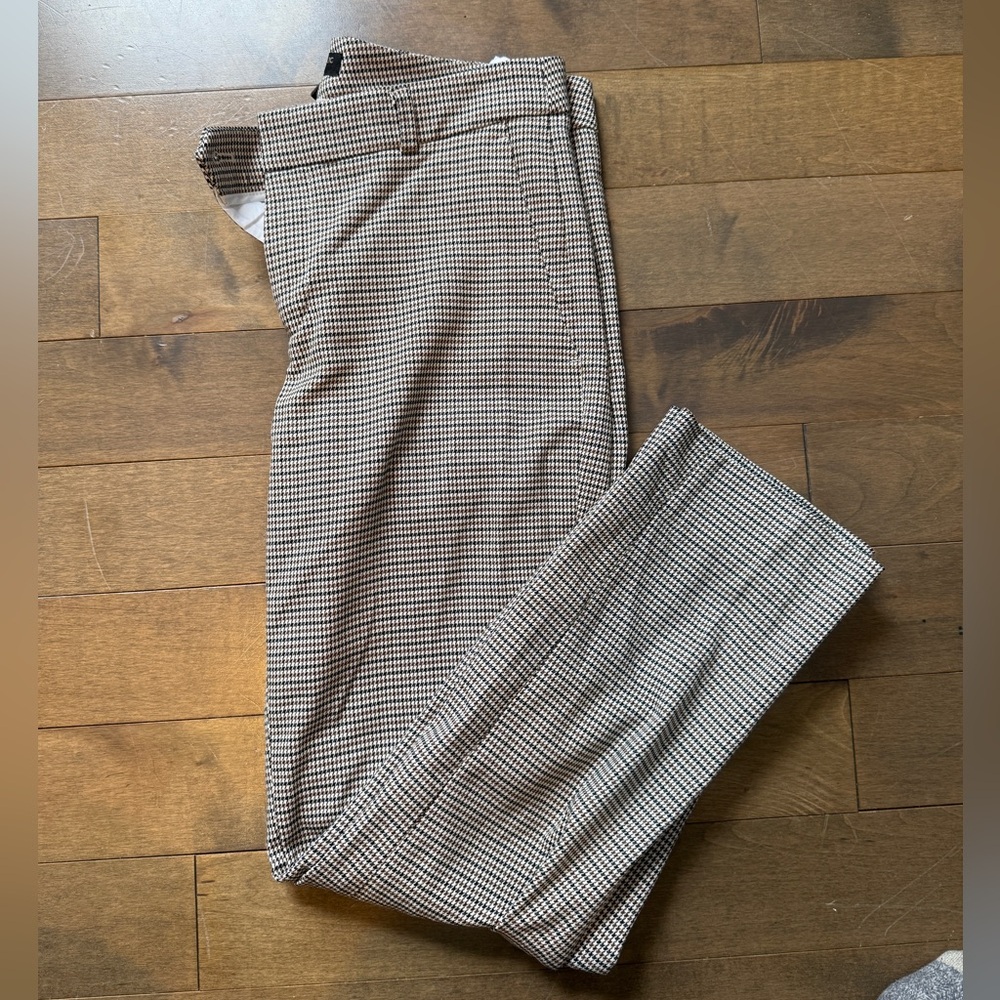 Banana Republic Checkered Pants - Black and White